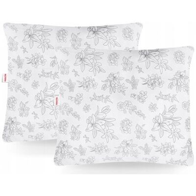 Strefa Spania Poduszka 50X60 antyalergiczna wzór 2-pack zestaw 2 sztuki floral Strefa Spania Poduszka 50X60 antyalergiczna wzór 2-pack zestaw 2 sztuki floral
