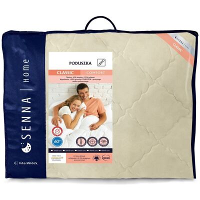 INTER WIDEX Sp. z o. o. Poduszka 70×80 CLASSIC COMFORT Antyalergiczna Krem - 70×80 INTER WIDEX Sp. z o. o. Poduszka 70×80 CLASSIC COMFORT Antyalergiczna Krem - 70×80