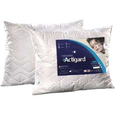 AMW Poduszka antyalergiczna 50x80 Actigard 0,65 kg biała 100% bawełna wykończona substancją antybakteryjną Actigard AMW Poduszka antyalergiczna 50x80 Actigard 0,65 kg biała 100% bawełna wykończona substancją antybakteryjną Actigard