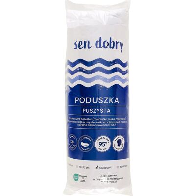Inter - Widex Poduszka antyalergiczna pikowana Sen Dobry 50x60 puszysta biała Inter - Widex Poduszka antyalergiczna pikowana Sen Dobry 50x60 puszysta biała