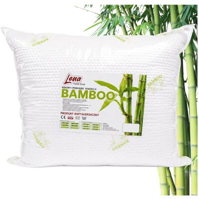 Głęboki sen Poduszka Bambusowa 70x80 BAMBOO Antyalergiczna Pikowana Całoroczna Ciepła Polski Producent Głęboki sen Poduszka Bambusowa 70x80 BAMBOO Antyalergiczna Pikowana Całoroczna Ciepła Polski Producent
