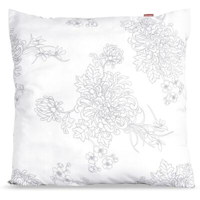 EDANTI Poduszka Do Spania 80X80 Cm Antyalergiczna Z Mikrofibry Silikon Wzór Kwiaty EDANTI Poduszka Do Spania 80X80 Cm Antyalergiczna Z Mikrofibry Silikon Wzór Kwiaty