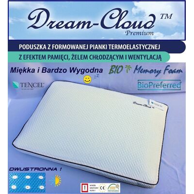 ABC Poduszka Dream-Cloud Premium Bio Chłodząca-Wentylowana 60x40x16cm ABC Poduszka Dream-Cloud Premium Bio Chłodząca-Wentylowana 60x40x16cm