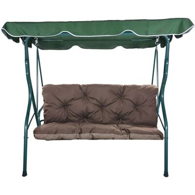 Inny producent Poduszka na huśtawkę ogrodowa 160x60x50cm, Poduszka na huśtawkę 2-3-osobową Brązowa Inny producent Poduszka na huśtawkę ogrodowa 160x60x50cm, Poduszka na huśtawkę 2-3-osobową Brązowa