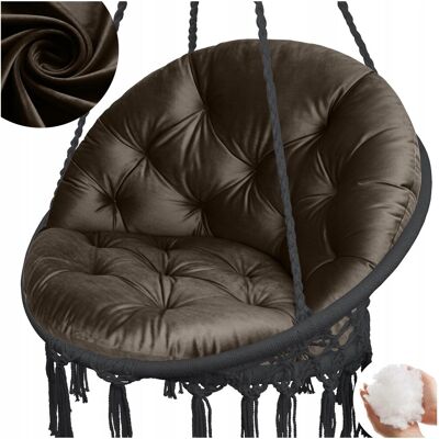 Domarex Poduszka Na Huśtawkę Wiszącą Fotel Bocianie Gniazdo Velvet Brąz Do Domu Domarex Poduszka Na Huśtawkę Wiszącą Fotel Bocianie Gniazdo Velvet Brąz Do Domu