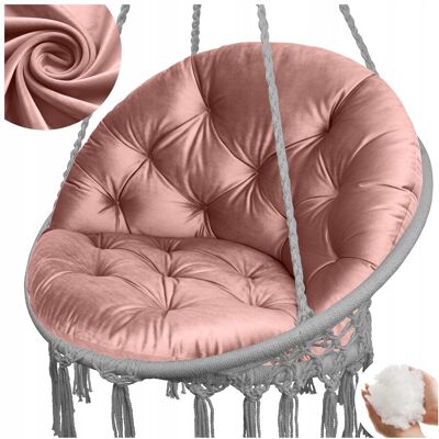 Domarex Poduszka Na Huśtawkę Wiszącą Fotel Bocianie Gniazdo Velvet Brudny Róż Domarex Poduszka Na Huśtawkę Wiszącą Fotel Bocianie Gniazdo Velvet Brudny Róż