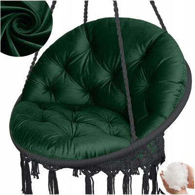 Domarex Poduszka Na Huśtawkę Wiszącą Fotel Bocianie Gniazdo Velvet Zielona Do Domu Domarex Poduszka Na Huśtawkę Wiszącą Fotel Bocianie Gniazdo Velvet Zielona Do Domu