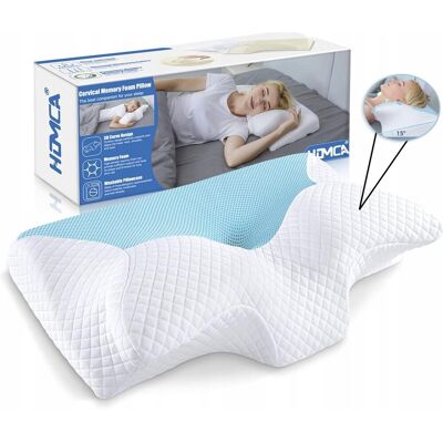 Inny producent PODUSZKA ORTOPEDYCZNA ERGONOMICZNA PIANKA PAMIĘCIOWA BÓL SZYI I RAMION NIEB Inny producent PODUSZKA ORTOPEDYCZNA ERGONOMICZNA PIANKA PAMIĘCIOWA BÓL SZYI I RAMION NIEB