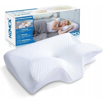Inny producent Poduszka ortopedyczna Profilowana Memory HOMCA 60x40x14cm Biały Inny producent Poduszka ortopedyczna Profilowana Memory HOMCA 60x40x14cm Biały