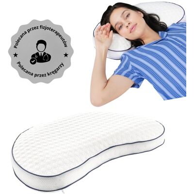 BetterSleep Poduszka Ortopedyczna VISCO HalfMoon do Spania na Boku i Brzuchu BetterSleep Poduszka Ortopedyczna VISCO HalfMoon do Spania na Boku i Brzuchu