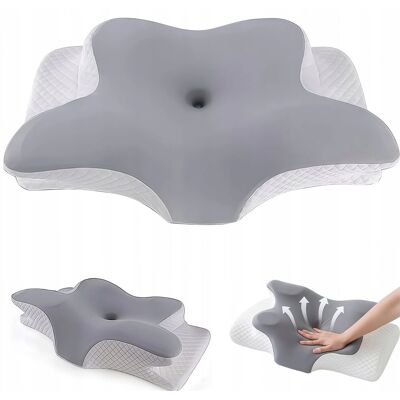 inna (Inny) PODUSZKA POD KARK MEMORY FOAM ERGONOMICZNA H-KSZTAŁT 2 WYSOKOŚCI 62×41×13CM inna (Inny) PODUSZKA POD KARK MEMORY FOAM ERGONOMICZNA H-KSZTAŁT 2 WYSOKOŚCI 62×41×13CM