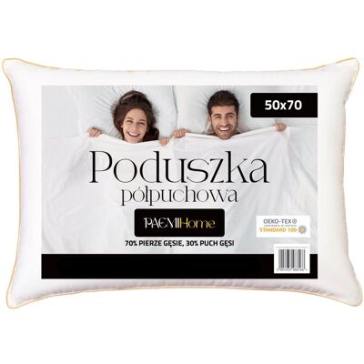 Poduszka z Puchu i Pierza 50x70 PÓŁPUCHOWA PaemiHome Poduszka z Puchu i Pierza 50x70 PÓŁPUCHOWA PaemiHome