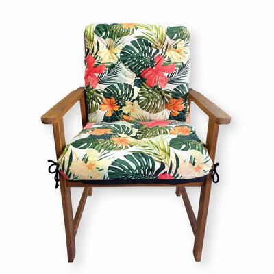 4L Textil Poduszki Na Fotele Ogrodowe, 50x50x50 Cm, Tropic Zielony 4L Textil Poduszki Na Fotele Ogrodowe, 50x50x50 Cm, Tropic Zielony
