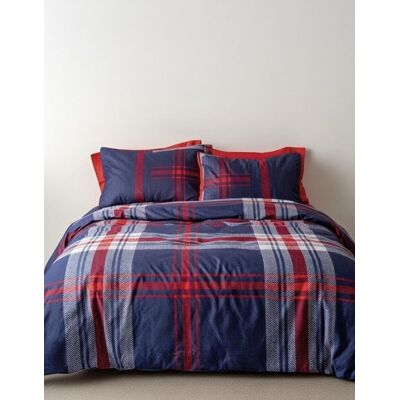 Inny producent Pościel 100% bawełna 22 Owce - MASCULINE krata granatowy + czerwony kołdra 140x200 + poszewka + prześcieradło Inny producent Pościel 100% bawełna 22 Owce - MASCULINE krata granatowy + czerwony kołdra 140x200 + poszewka + prześcieradło