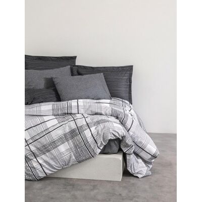 Inny producent Pościel 100% bawełna 22 Owce - MODERN krata szary kołdra 140x200 + poszewka + prześcieradło Inny producent Pościel 100% bawełna 22 Owce - MODERN krata szary kołdra 140x200 + poszewka + prześcieradło