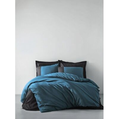 Inny producent Pościel 100% bawełna 22 Owce - PLAIN czarny + niebieski kołdra 160x200 + poszewka + prześcieradło Inny producent Pościel 100% bawełna 22 Owce - PLAIN czarny + niebieski kołdra 160x200 + poszewka + prześcieradło