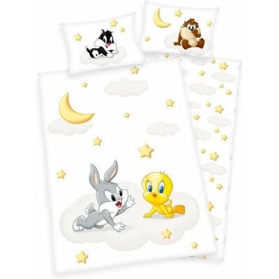 Herding Pościel 100X135 Looney Tunes Kto Dogoni Królika Biała Żółta Dziecięca Do Łóżeczka H23 Herding Pościel 100X135 Looney Tunes Kto Dogoni Królika Biała Żółta Dziecięca Do Łóżeczka H23