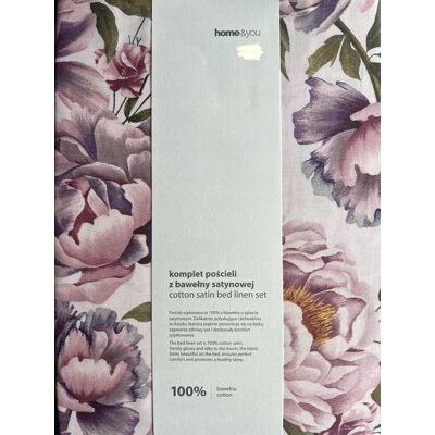 Inny producent Pościel bawełna satynowa 160x200 Home & You Aurelis 100% bawełna kwiaty róż Inny producent Pościel bawełna satynowa 160x200 Home & You Aurelis 100% bawełna kwiaty róż