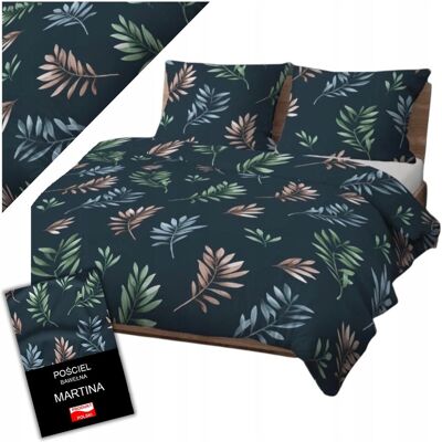 Inny producent Pościel Bawełniana 160x200 Komplet 1xKołdra 2x Poduszka DUŻE LIŚCIE Miękka Inny producent Pościel Bawełniana 160x200 Komplet 1xKołdra 2x Poduszka DUŻE LIŚCIE Miękka