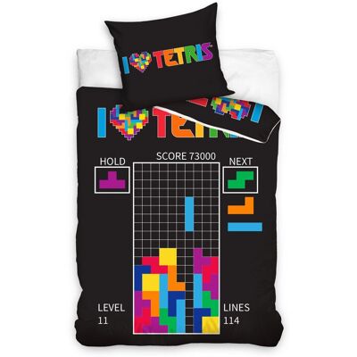 Pościel Bawełniana, Carbotex, Tetris, 160x200 + 70x80 Cm Pościel Bawełniana, Carbotex, Tetris, 160x200 + 70x80 Cm