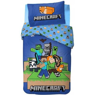 BrandMac POŚCIEL bawełniana MINECRAFT 140x200 ORYGINALNA BrandMac POŚCIEL bawełniana MINECRAFT 140x200 ORYGINALNA