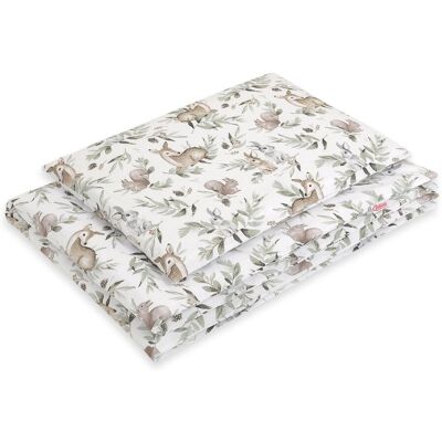 Bobono Pościel dla dzieci 2-częściowa bawełniana 120x90 cm - woodland olive - woodland olive Bobono Pościel dla dzieci 2-częściowa bawełniana 120x90 cm - woodland olive - woodland olive