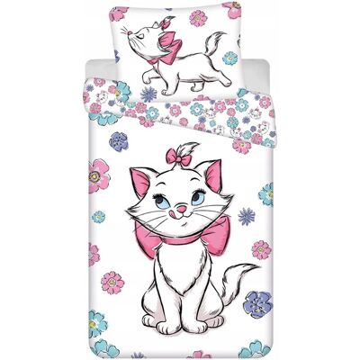Jerry Fabrics Pościel Dziecięca Kotka Marie 140x200 cm Kwiatowy Wzór Bawełna Jerry Fabrics Pościel Dziecięca Kotka Marie 140x200 cm Kwiatowy Wzór Bawełna