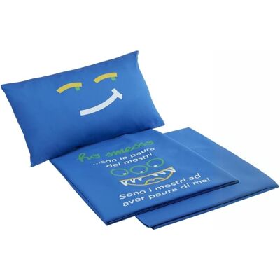 Inny producent Pościel Dziecięca z Motywem Potworów 3 Części Zestaw Niebieski 120x150cm Inny producent Pościel Dziecięca z Motywem Potworów 3 Części Zestaw Niebieski 120x150cm