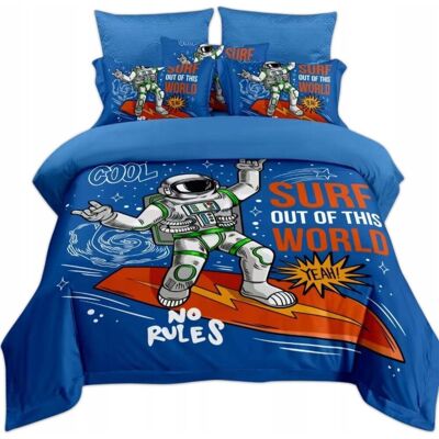 Inny producent POŚCIEL KOMPLET POŚCIELI 160x200 + 2 POSZEWKI NA PODUSZKI ROBOT/ASTRONAUTA Inny producent POŚCIEL KOMPLET POŚCIELI 160x200 + 2 POSZEWKI NA PODUSZKI ROBOT/ASTRONAUTA
