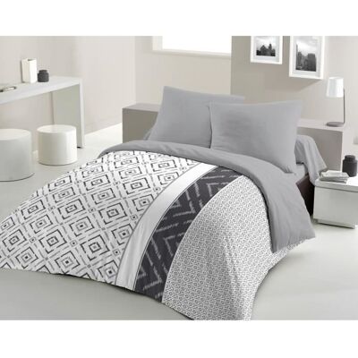 Inny producent Pościel mikrofibrowa ETHNO - 1 poszwa na kołdrę 220 x 240 cm + 2 poszewki na poduszki 63 x 63 cm - Szary Inny producent Pościel mikrofibrowa ETHNO - 1 poszwa na kołdrę 220 x 240 cm + 2 poszewki na poduszki 63 x 63 cm - Szary