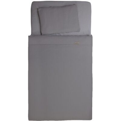Pościel Muślinowa 100x135 Muslin Szara Babymatex Pościel Muślinowa 100x135 Muslin Szara Babymatex