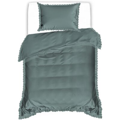 Cotton World Pościel Z Falbaną 140X200 Khaki 2937 Cotton World Pościel Z Falbaną 140X200 Khaki 2937
