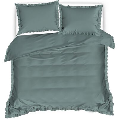 Cotton World Pościel Z Falbaną 160X200 Khaki 2937 Cotton World Pościel Z Falbaną 160X200 Khaki 2937