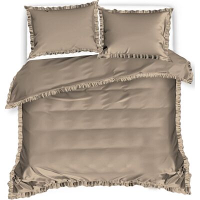 Cotton World Pościel Z Falbaną 200X220 Cappuccino 2932 Cotton World Pościel Z Falbaną 200X220 Cappuccino 2932