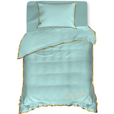 Cotton World Pościel Z Haftem 140X200 Soft Miętowa 2837 Cotton World Pościel Z Haftem 140X200 Soft Miętowa 2837