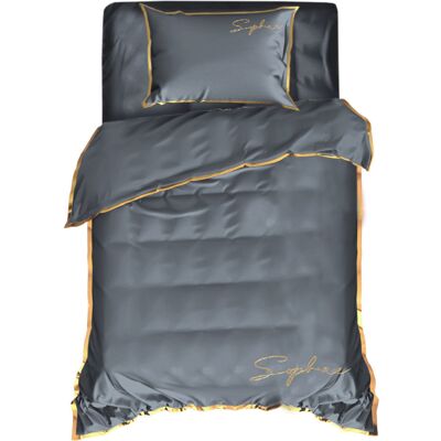 eStilex Pościel Z Haftem 140X200 Soft Szara 2607 eStilex Pościel Z Haftem 140X200 Soft Szara 2607