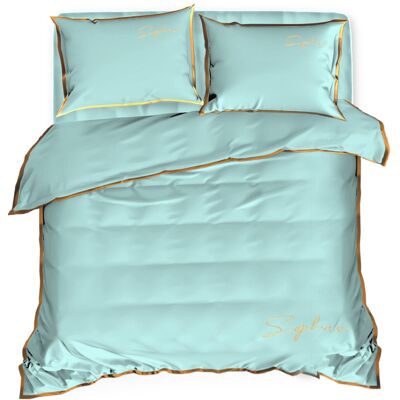 Cotton World Pościel Z Haftem 200X220 Soft Miętowa 2837 Cotton World Pościel Z Haftem 200X220 Soft Miętowa 2837