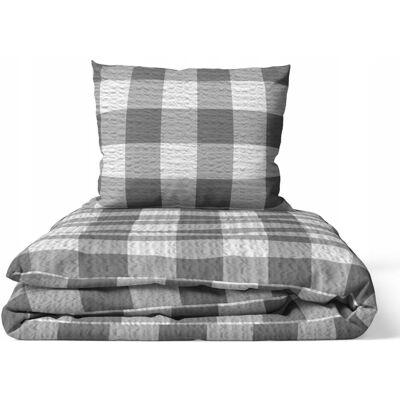 Inny producent Pościel z Kory 140x200 + poszewka 70x80 POLSKI PRODUCENT - Krata szara Inny producent Pościel z Kory 140x200 + poszewka 70x80 POLSKI PRODUCENT - Krata szara