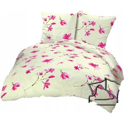 Inny producent Pościel z Kory 140x200 + poszewka 70x80 POLSKI PRODUCENT - Magnolia róż Inny producent Pościel z Kory 140x200 + poszewka 70x80 POLSKI PRODUCENT - Magnolia róż