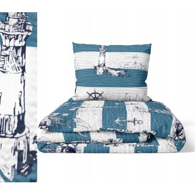 Inny producent Pościel z Kory 140x200 + poszewka 70x80 POLSKI PRODUCENT - Marynarski Inny producent Pościel z Kory 140x200 + poszewka 70x80 POLSKI PRODUCENT - Marynarski