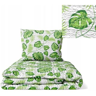 Inny producent Pościel z Kory 160x200 + 1x70x80 KOMPLET PREMIUM : Liście Palmy zielone Inny producent Pościel z Kory 160x200 + 1x70x80 KOMPLET PREMIUM : Liście Palmy zielone