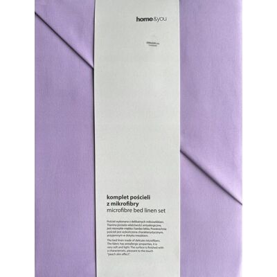Inny producent Pościel z mikrofibry 200x220 home and you home&you; fioletowa lila micros Inny producent Pościel z mikrofibry 200x220 home and you home&you; fioletowa lila micros