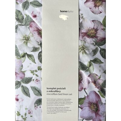 Inny producent Pościel z mikrofibry 200x220 w wiosenne kwiaty Home & You home&you; Adeline Inny producent Pościel z mikrofibry 200x220 w wiosenne kwiaty Home & You home&you; Adeline