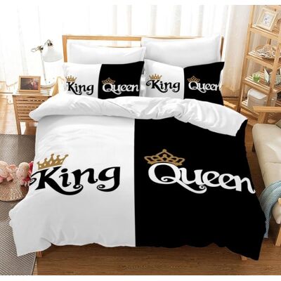 Inny producent Pościel z mikrofibry 240x220cm 2 - 50x72 KING & QUEEN Inny producent Pościel z mikrofibry 240x220cm 2 - 50x72 KING & QUEEN