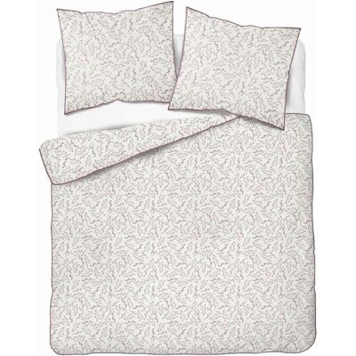 Detexpol Pościel z perkalu 160x200 biała w różowe gałązki kwiatów - 5895 B - Soft Garden Detexpol Pościel z perkalu 160x200 biała w różowe gałązki kwiatów - 5895 B - Soft Garden