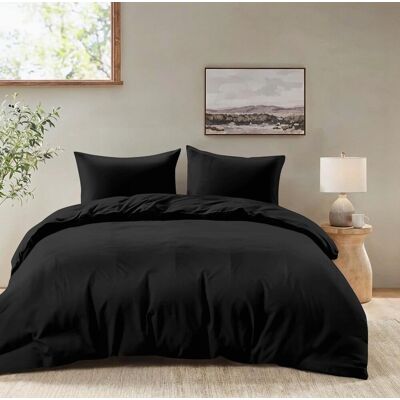 Inny producent POŚCIELI KOMPLET 220X240 2 POSZEWKI MIKROFIBRA CZARNY ODDYCHAJĄCY ZESTAW Inny producent POŚCIELI KOMPLET 220X240 2 POSZEWKI MIKROFIBRA CZARNY ODDYCHAJĄCY ZESTAW