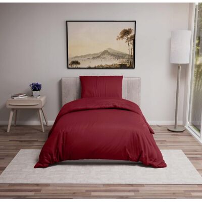 Inny producent POŚCIELI ZESTAW 155X220CM 2X POSZEWKI 80X80CM MIKROFIBRA BURGUNDOWY GŁADKI Inny producent POŚCIELI ZESTAW 155X220CM 2X POSZEWKI 80X80CM MIKROFIBRA BURGUNDOWY GŁADKI