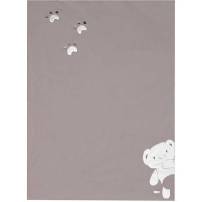 Inny producent Poszewka na kołdrę dla niemowląt szara 100x140cm Inny producent Poszewka na kołdrę dla niemowląt szara 100x140cm