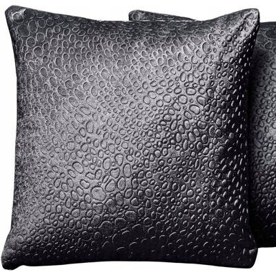 Inny producent Poszewka na poduszkę 45x45cm z tkaniny welurowej teksturą “kropelki' Inny producent Poszewka na poduszkę 45x45cm z tkaniny welurowej teksturą “kropelki'