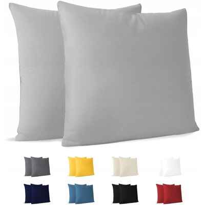 Inny producent POSZEWKI NA PODUSZKI 40X40CM ZESTAW 2 SZTUK BAWEŁNA JERSEY MIĘKKIE Inny producent POSZEWKI NA PODUSZKI 40X40CM ZESTAW 2 SZTUK BAWEŁNA JERSEY MIĘKKIE
